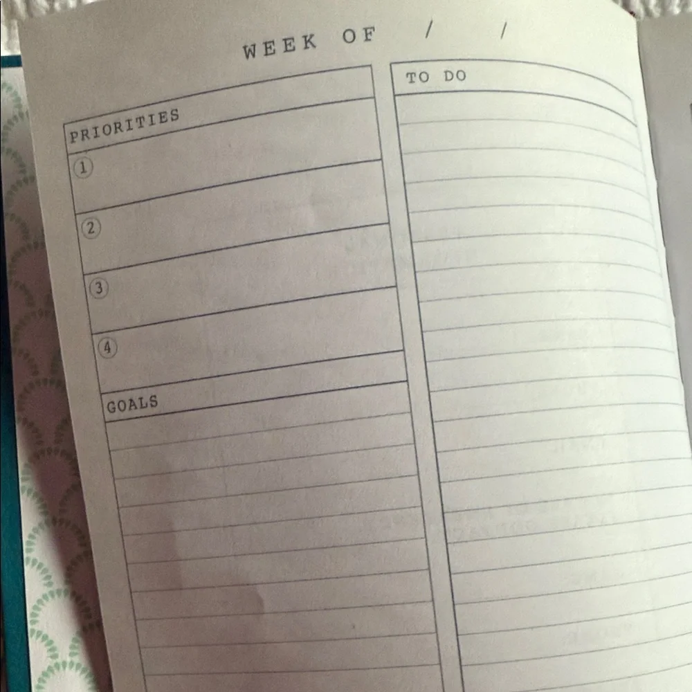 Elegant Teal Notebook with Pen Set(4)